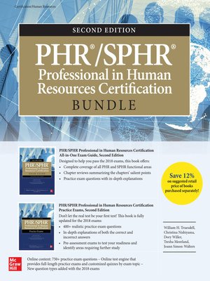 cover image of PHR/SPHR Professional in Human Resources Certification Bundle